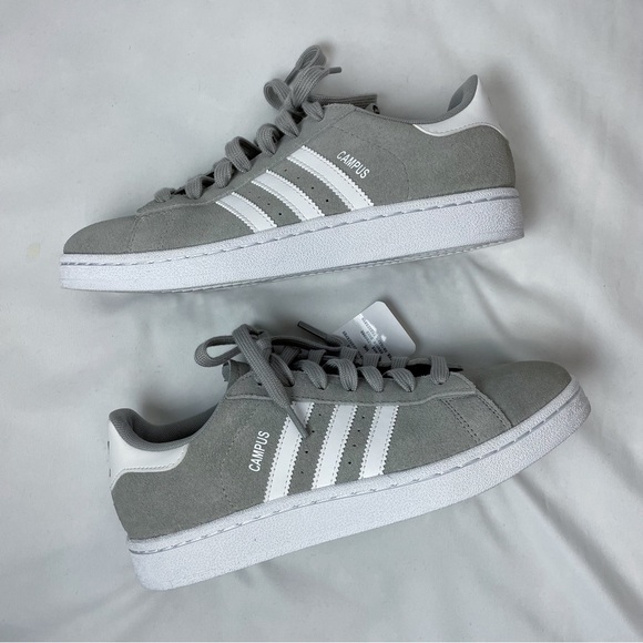 Adidas Originals Campus 80s grey and white sneakers - Picture 3 of 9